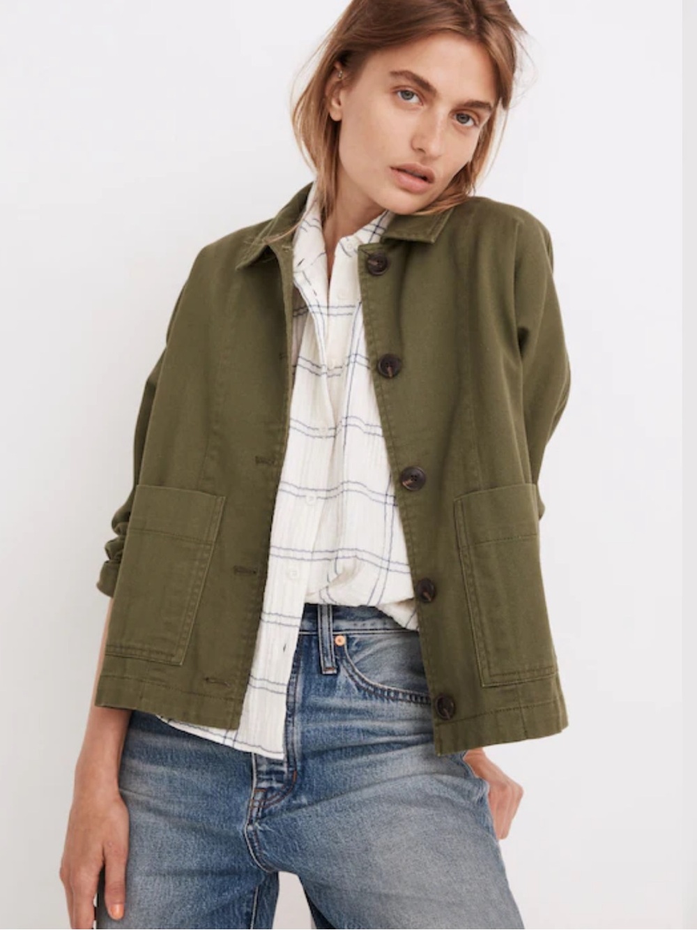 Madewell Drapey Pomeray Chore Jacket